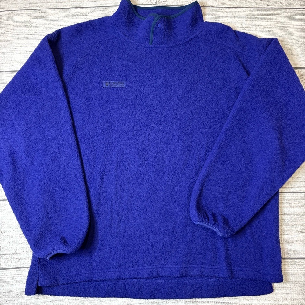 Columbia Royal Blue Fleece Pullover Hoodie